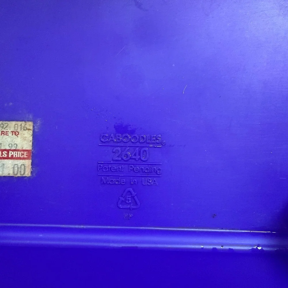 Vintage Caboodles 2640 Purple Makeup Case Organizer Cosmetic Box USA
